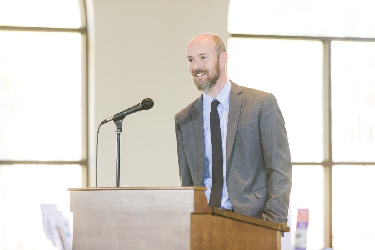 Dr. Rostenberg at the podium — Oklahoma Methylation Seminar 2022